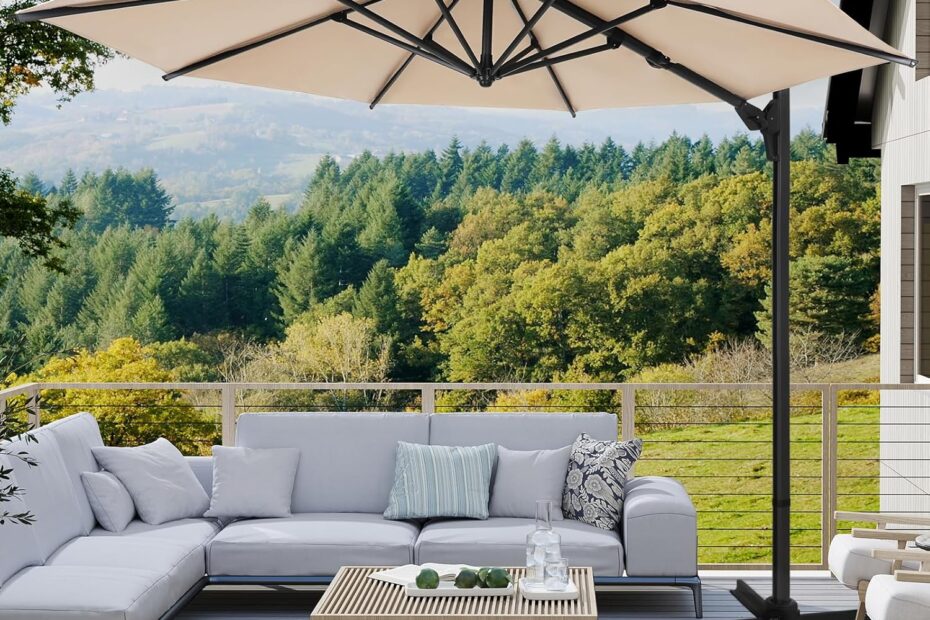 Stay Cool in Style: The Ultimate 10ft Cantilever Patio Umbrella Review