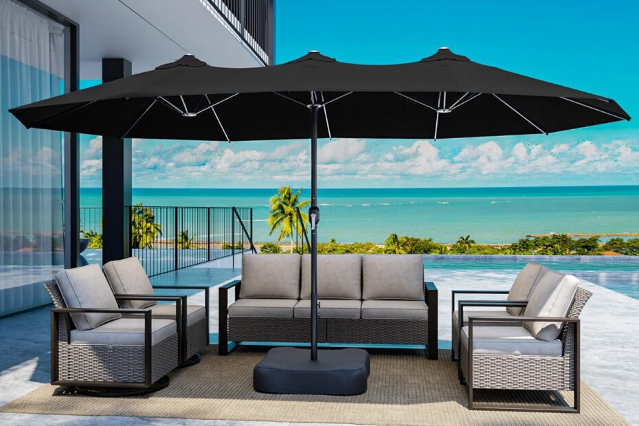 Stay Cool in Style: The Ultimate Review of the 15FT Double-Sided Patio Umbrella