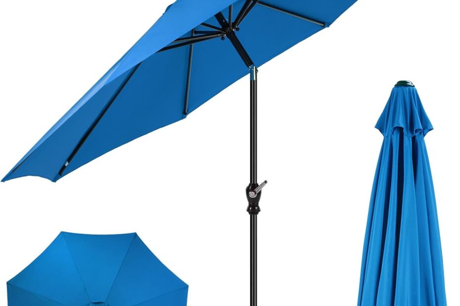 Stay Cool This Summer: DUMOS 9FT Outdoor Patio Umbrella Review