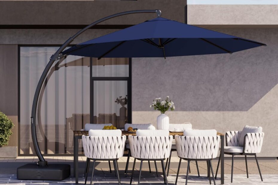 Stay Cool This Summer: Kingdura 11ft Cantilever Patio Umbrella Review