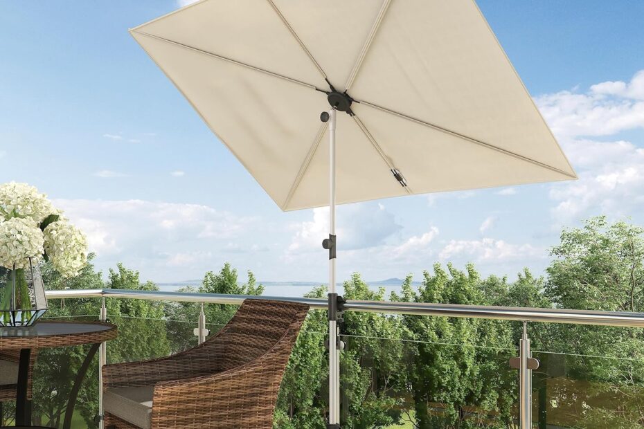Stay Covered and Stylish: Grand Patio 6x4 FT Rotating Outdoor Umbrella Review