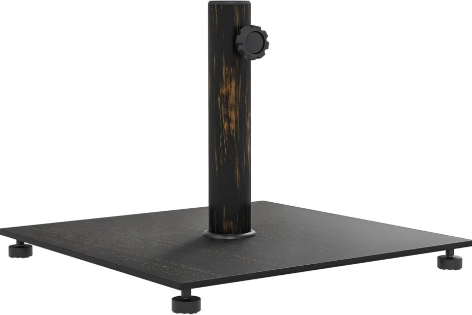 Sturdy Support: The Outsunny Square Patio Umbrella Base Review