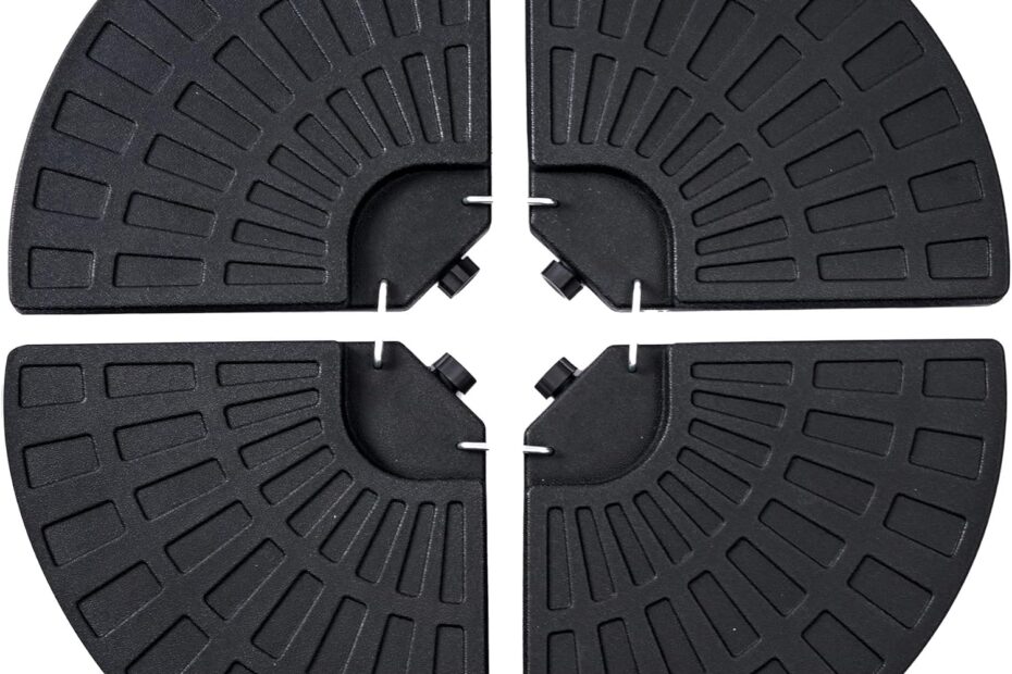 Sturdy Umbrella Stand: VECELO's 4-Piece Heavy Duty Solution for All Weather