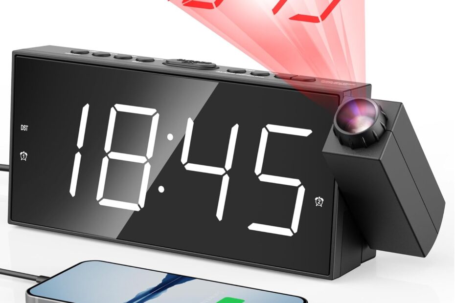 Transform Bedtime: Mesqool Digital Projector Alarm Clock Review for Kids