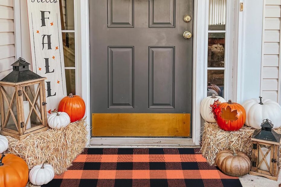 Transform Your Entryway: Review of the Fall Plaid Rug for Seasonal Charm