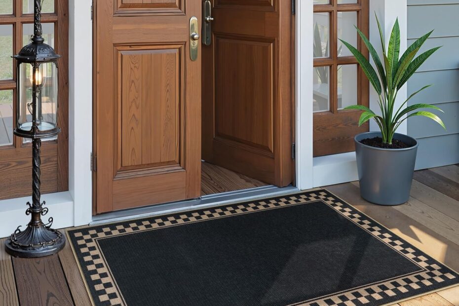 Transform Your Entryway: Tiveney 3x5 Checkered Outdoor Rug Review