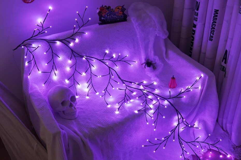 Transform Your Halloween with Color-Changing Willow Vine Lights!