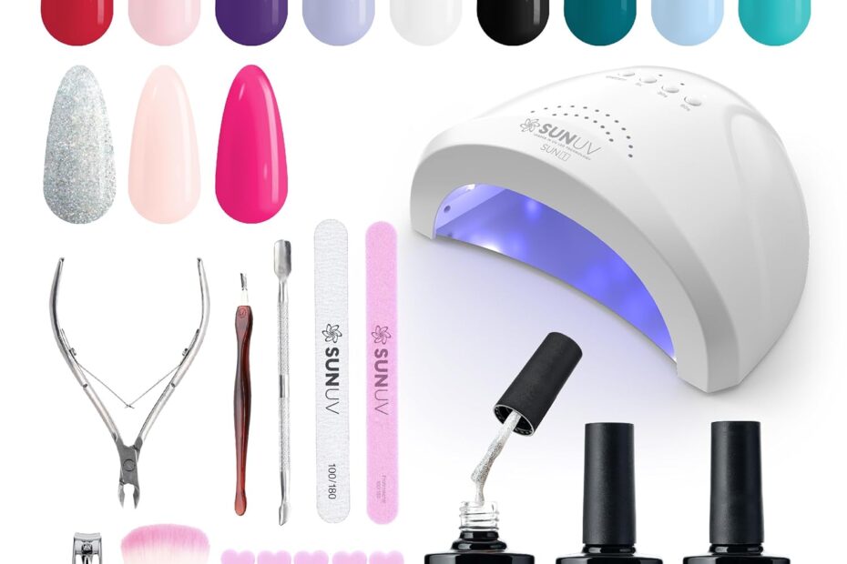 Transform Your Manicure: Review of the SUNUV Gel Nail Polish Kit with UV Light