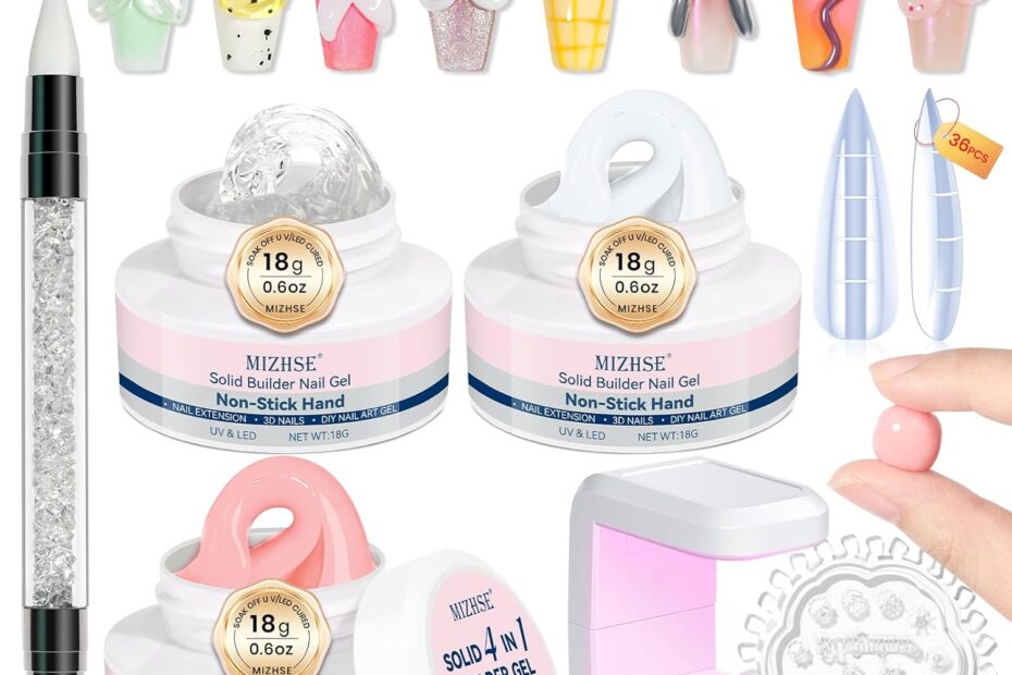 Transform Your Nails: The Ultimate MIZHSE Solid Builder Gel Nail Kit Review