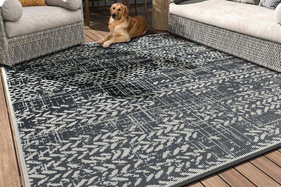 Transform Your Outdoor Space with MontVoo Waterproof Rug: Stylish, Durable, and Reversible!