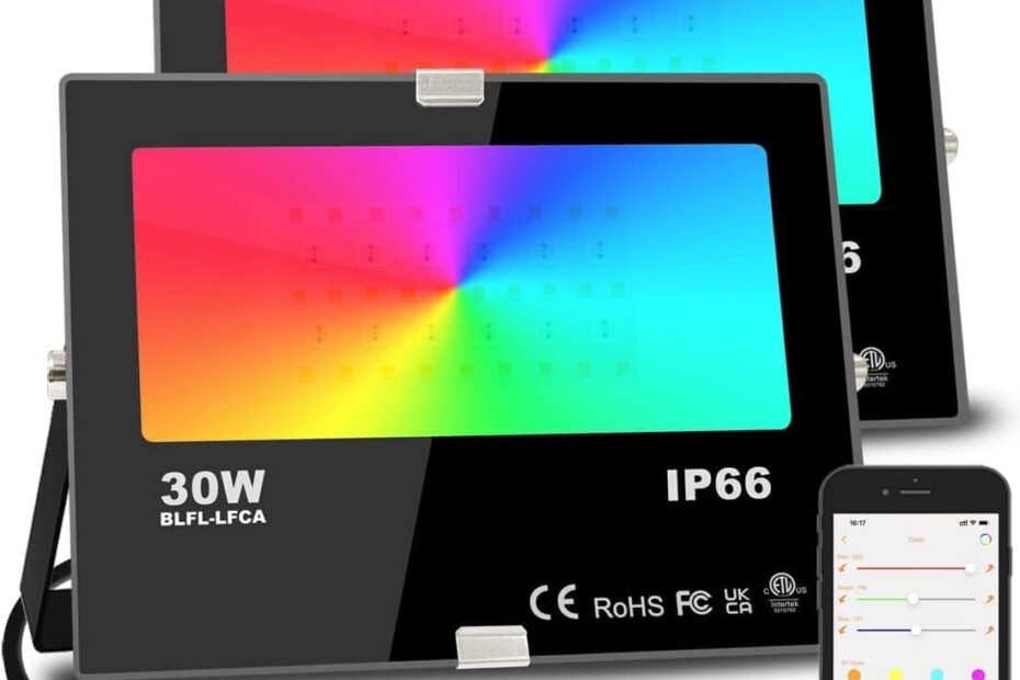 Transform Your Outdoors: Review of the 30W RGBW Smart Flood Light