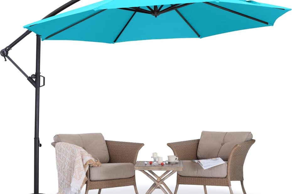 Transform Your Outdoors: Review of the ABCCANOPY 10FT Cantilever Patio Umbrella