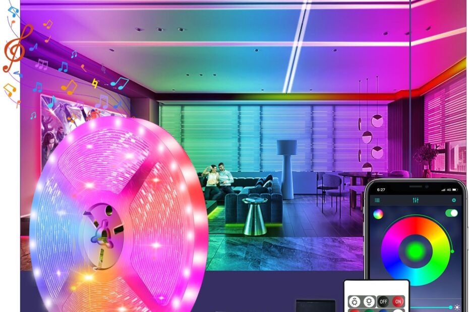Transform Your Space: 100ft Smart LED Strip Lights for Ultimate Ambiance