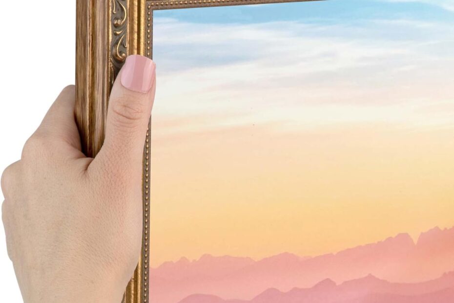 Transform Your Space with the Elegant ArtToFrames 15x15 Gold Picture Frame