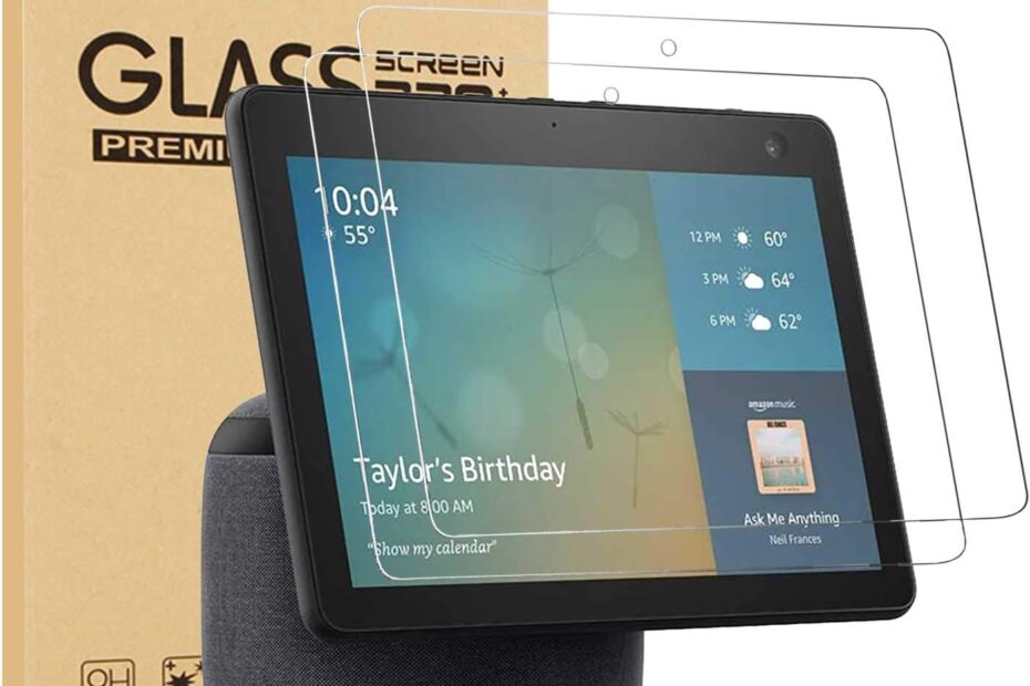 Ultimate Protection: Review of the 2 Pack Glass Screen Protector for Echo Show 10