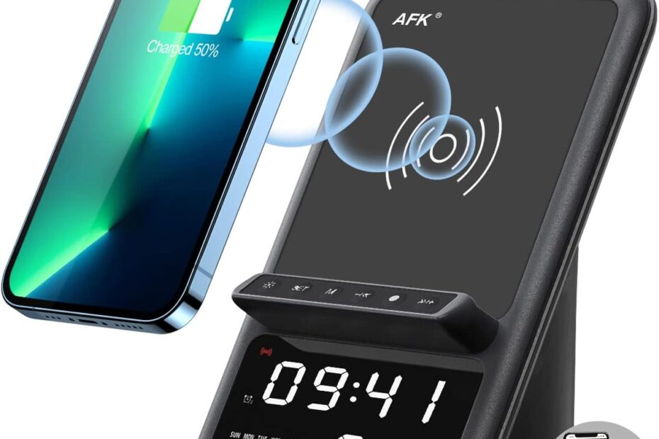 Unleash Convenience: AFK Wireless Charging Station with Bluetooth Speaker & Alarm Clock Review