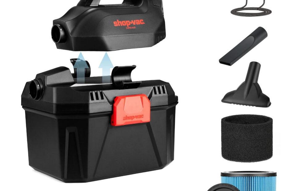 Unleash Power On-the-Go: Shop-Vac 2 Gallon 20V Cordless Wet/Dry Vacuum Review
