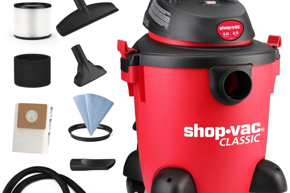 Unleash Power with the Shop-Vac 5 Gallon Wet/Dry Vacuum: A Must-Have for Home, Garage, and Workshop!