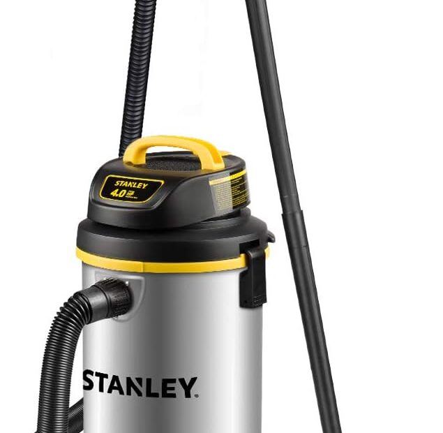 Unleash Powerful Cleaning with the STANLEY 4.5 Gallon Wall-Mounted Wet/Dry Vacuum!
