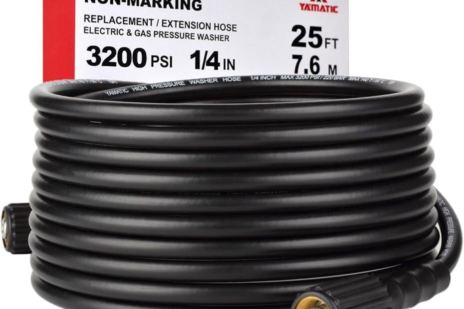 Upgrade Your Cleaning Game: YAMATIC 25FT Pressure Washer Hose Review