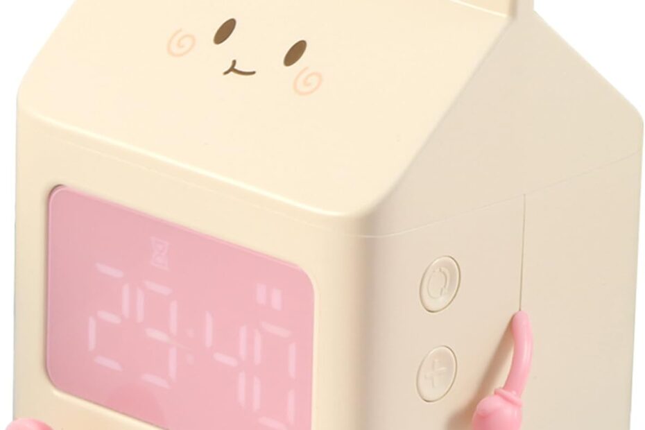 Wake Up Happy: The Adorable Milk Box Alarm Clock for Kids!