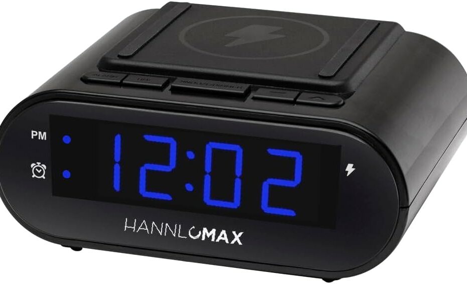 Wake Up Right: HANNLOMAX HX-207Wi Alarm Clock Review with Wireless Charging!